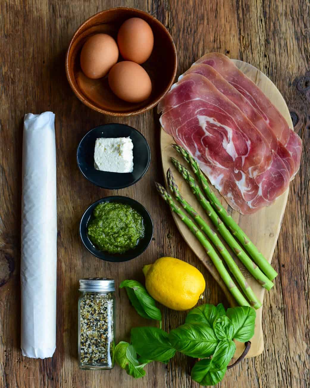 Ingredients for puff pastry breakfast tarts.