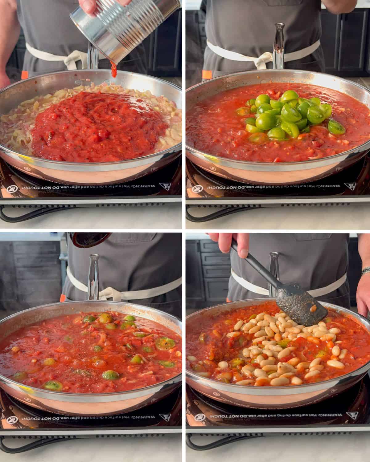 Build the tomato-fennel base.