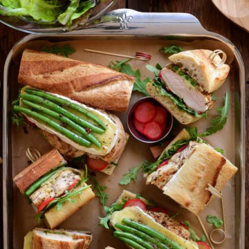 Herbes de Provence Chicken Sandwich with Brie & Dijon Aioli.