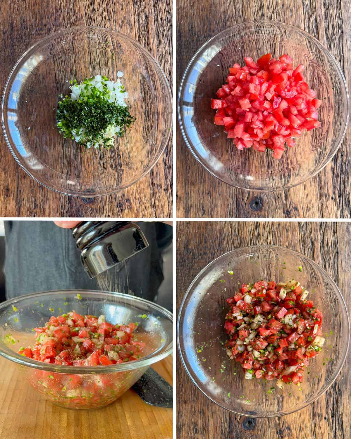 How to make a chunky salsa.
