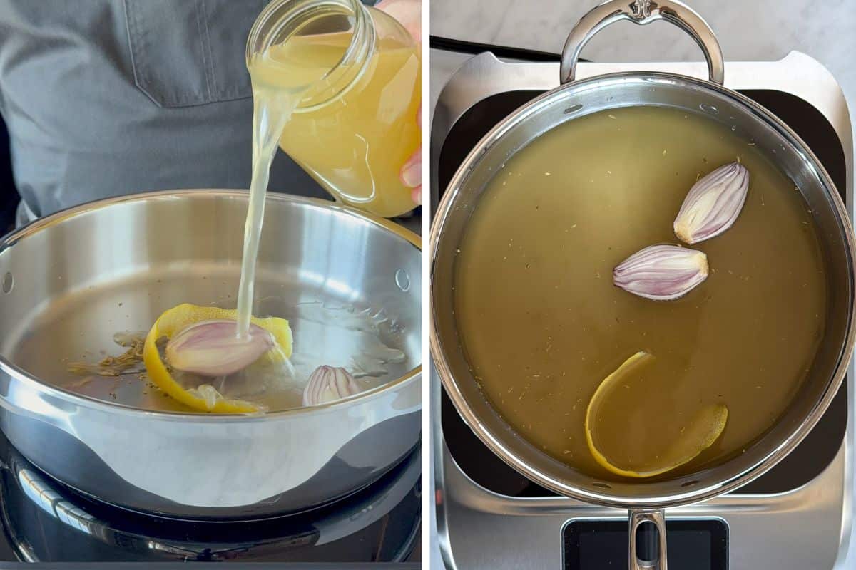 Build the brodo in a Hestan 3.5qt saute pan.