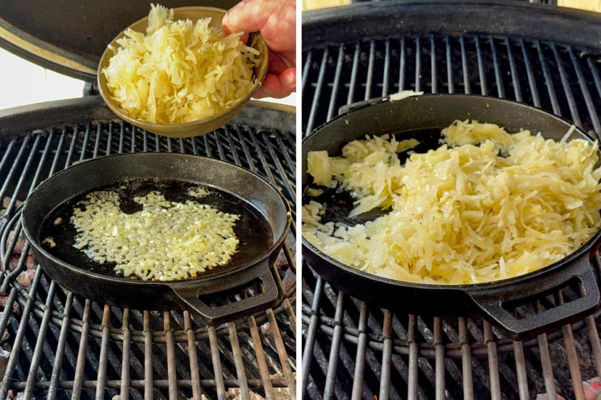 This shows you how to make a warm sauerkraut recipe.