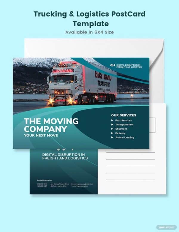 ZITNALTA Studio - Trucking-Logistics-Post-Card