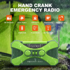 Nödradio 10 000mAh med Solkraft, Handvev och högtalare