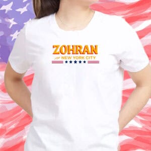 2025 NYC Mayoral Campaign Patriotic Tee, Zohran for New York City T-Shirt