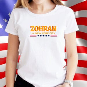 2025 NYC Mayoral Campaign Patriotic Tee, Zohran for New York City T-Shirt