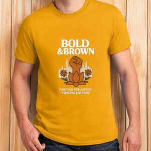 Bold & Brown Fighting for Justice Shirt – Comfort Colors Tee for Queens & Beyond, Zohran Mamdani Shirt