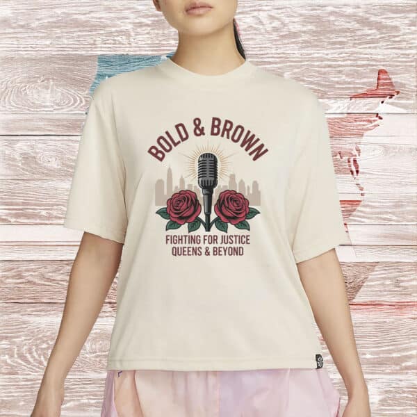 Bold & Brown Fighting for Justice Shirt – Comfort Colors Zohran Mamdani Tee, Vote Zohran NYC Campaign Shirt