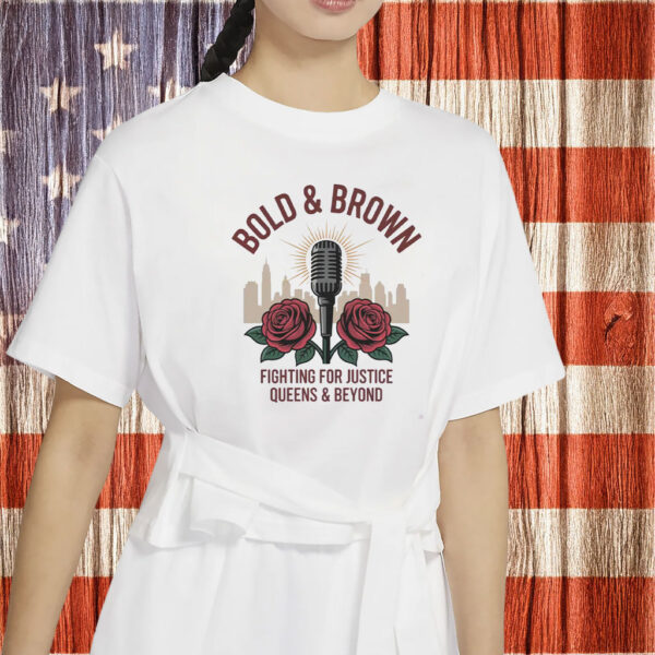 Bold & Brown Fighting for Justice Shirt – Comfort Colors Zohran Mamdani Tee, Vote Zohran NYC Campaign Shirt