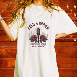 Bold & Brown Fighting for Justice Shirt – Comfort Colors Zohran Mamdani Tee, Vote Zohran NYC Campaign Shirt