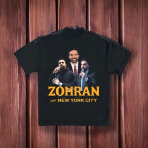 Campaign 2025 Speech Collage Tee, Zohran Mamdani for New York City T-Shirt