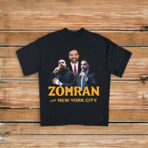 Campaign 2025 Speech Collage Tee, Zohran Mamdani for New York City T-Shirt