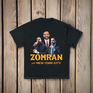 Campaign 2025 Speech Collage Tee, Zohran Mamdani for New York City T-Shirt