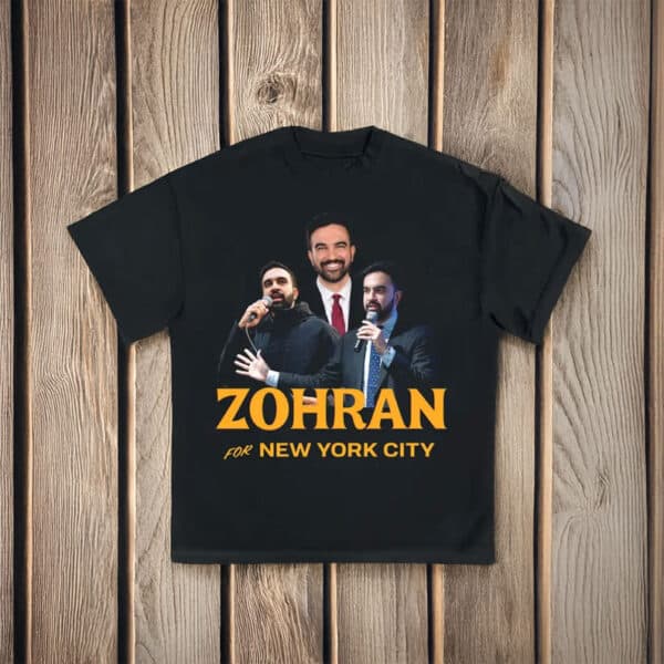 Campaign 2025 Speech Collage Tee, Zohran Mamdani for New York City T-Shirt