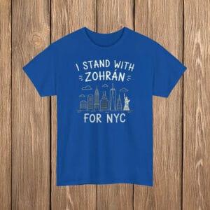 Cool Trendy Progressive Vote Tee, Zohran Mamdani for NYC Mayor T-Shirt