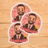 Cute Political Sticker for Zohran Mamdani Campaign, MAMDADDY Sticker