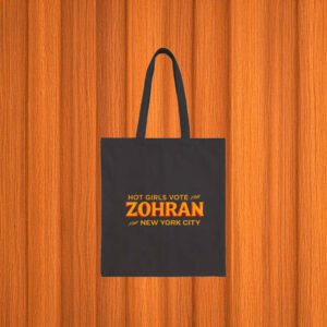 Eco-Friendly Canvas Tote - Vote Zohran NYC, Hot Girls Vote For Zohran Tote Bag