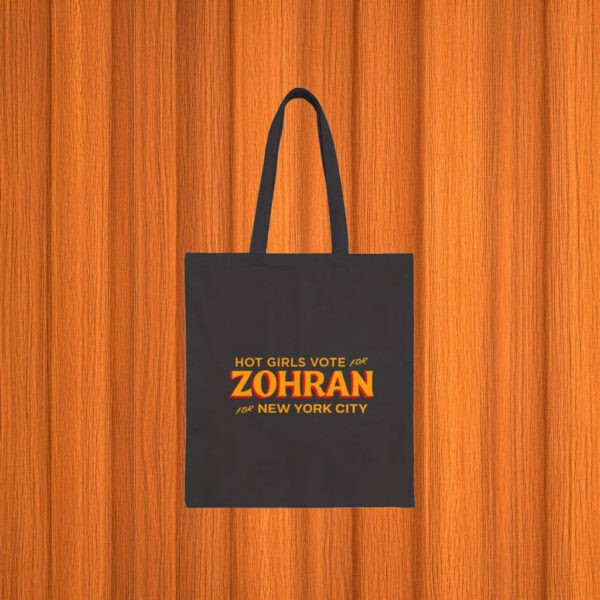 Eco-Friendly Canvas Tote - Vote Zohran NYC, Hot Girls Vote For Zohran Tote Bag