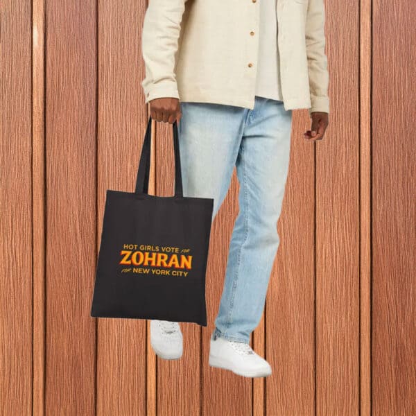 Eco-Friendly Canvas Tote - Vote Zohran NYC, Hot Girls Vote For Zohran Tote Bag