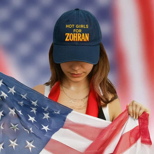 Embroidered Hot Girls Vote For Zohran Hat