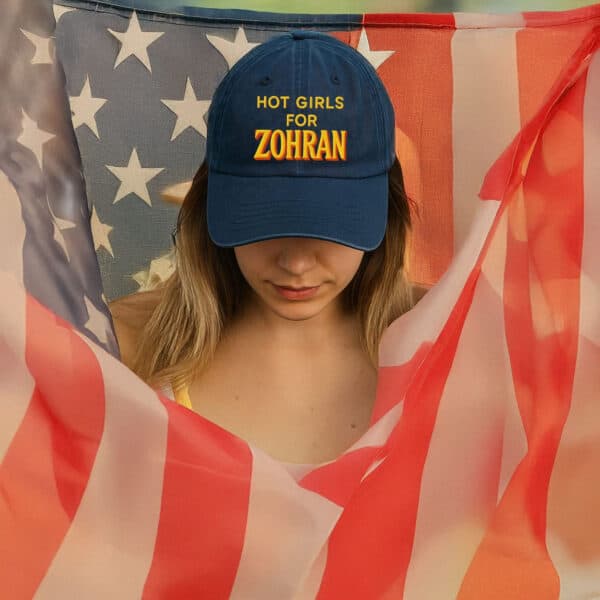 Embroidered Hot Girls Vote For Zohran Hat