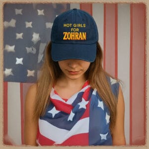 Embroidered Hot Girls Vote For Zohran Hat