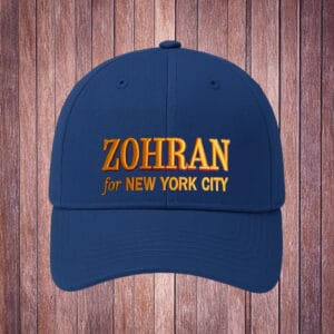 Embroidered Mayor Mamdani 2025 Campaign Cap-Zohran for New York City Hat
