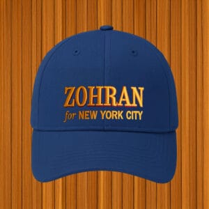 Embroidered Mayor Mamdani 2025 Campaign Cap-Zohran for New York City Hat