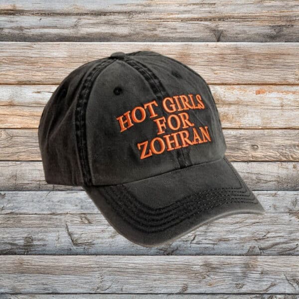 Embroidered Political Cap for NYC Campaign, Hot Girls for Zohran Hat