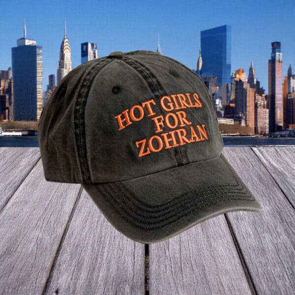 Embroidered Political Cap for NYC Campaign, Hot Girls for Zohran Hat