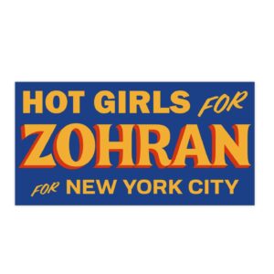 Hot Girls for Zohran For New York City Bumper Stickers