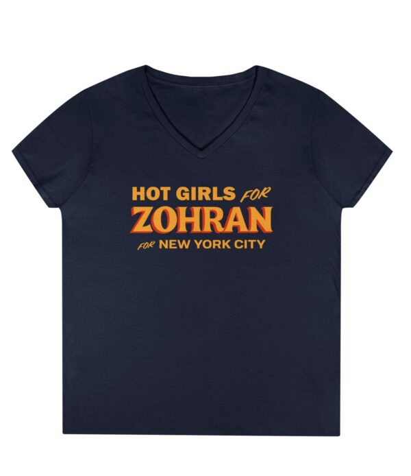 Hot Girls for Zohran For New York City Ladies' V-Neck T-Shirt