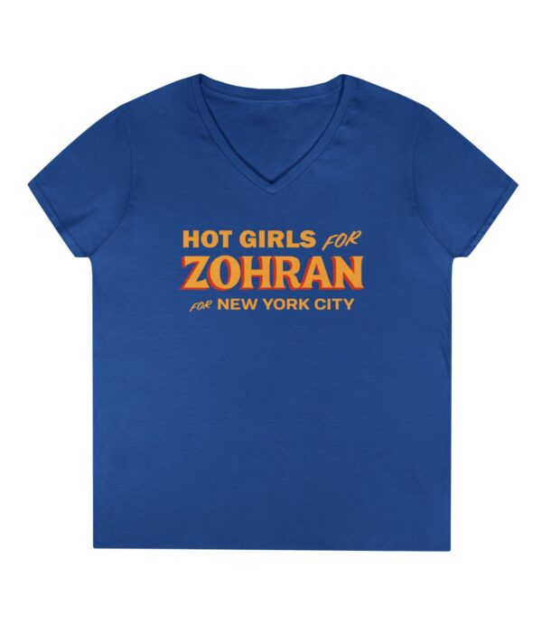 Hot Girls for Zohran For New York City Ladies' V-Neck T-Shirt