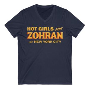 Hot Girls for Zohran For New York City V-Neck T-Shirt