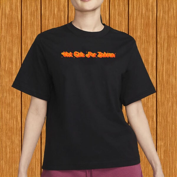 Hot Girls for Zohran Tee – Bold Retro Feminist NYC Campaign Shirt
