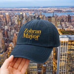 Mayor Mamdani 2025 Embroidered Campaign Cap, Zohran for Mayor NYC Hat