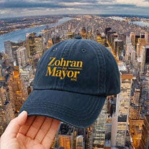 Mayor Mamdani 2025 Embroidered Campaign Cap, Zohran for Mayor NYC Hat
