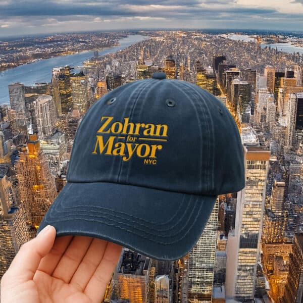 Mayor Mamdani 2025 Embroidered Campaign Cap, Zohran for Mayor NYC Hat
