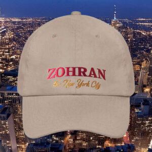 Mayor Mamdani 2025 Embroidered Cap Hat, Zohran for New York City Hat