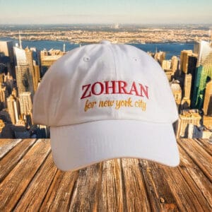 Mayor Mamdani 2025 Embroidered Cap, Zohran for New York City Hat