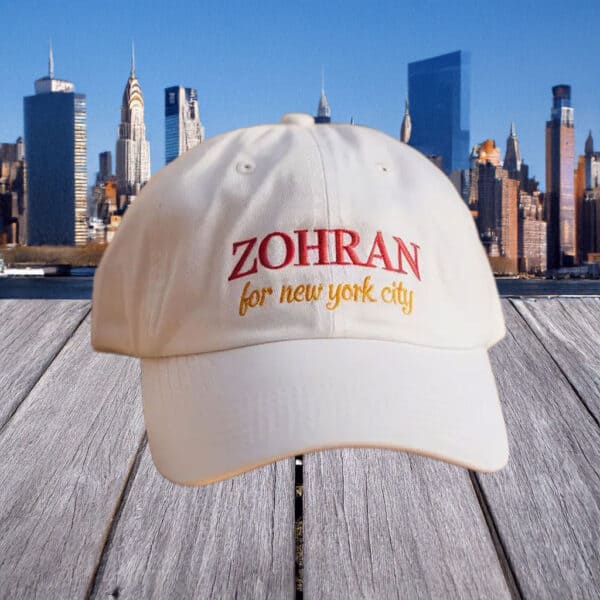 Mayor Mamdani 2025 Embroidered Cap, Zohran for New York City Hat