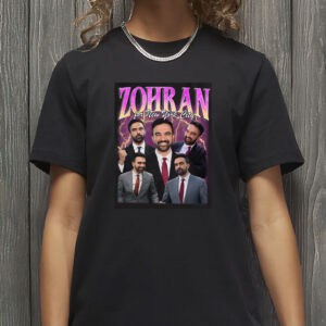 Mayor Mamdani 2025 Lightning Collage Tee, Zohran Bootleg T-Shirt