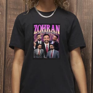 Mayor Mamdani 2025 Lightning Collage Tee, Zohran Bootleg T-Shirt