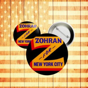 Mayor Mamdani 2025 Pin – NYC’s First Muslim Mayor Campaign Button