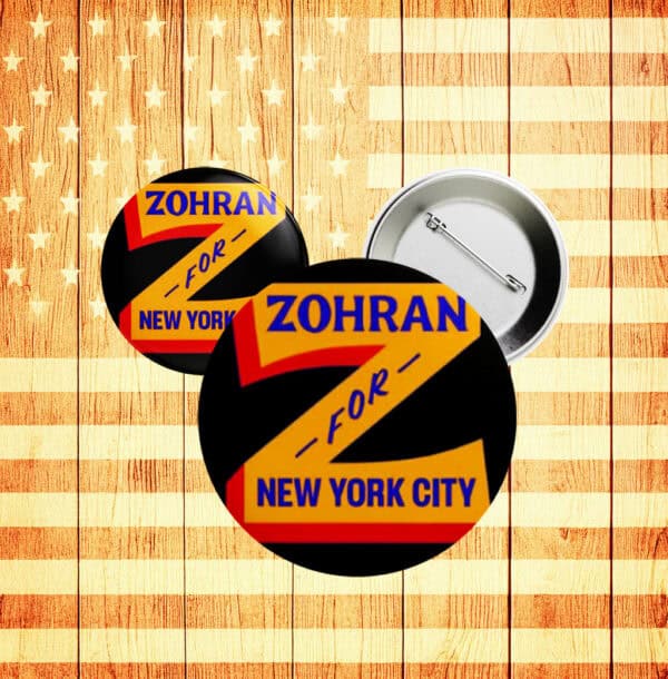 Mayor Mamdani 2025 Pin – NYC’s First Muslim Mayor Campaign Button