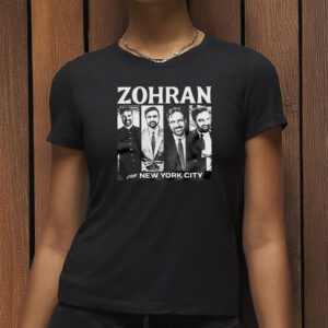 Monochrome Vintage-Style Campaign Tee, Zohran for New York City T-Shirt
