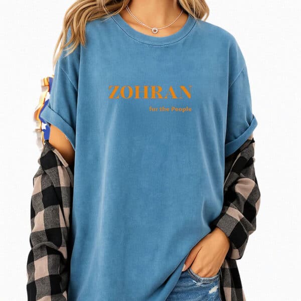 NYC Mayor 2025 Campaign Tee for Progressive Voters, Zohran For The People T-Shirt