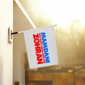 NYC Mayor “Don’t Mess With the Zohran” Political Banner, Zohran Mamdani Campaign Flag