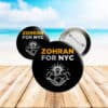 NYC Political Campaign Pinback Badge, Zohran Mamdani for New York City Pin Button