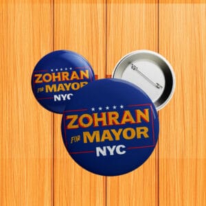 NYC Political Campaign Pins-Zohran for Mayor Button
